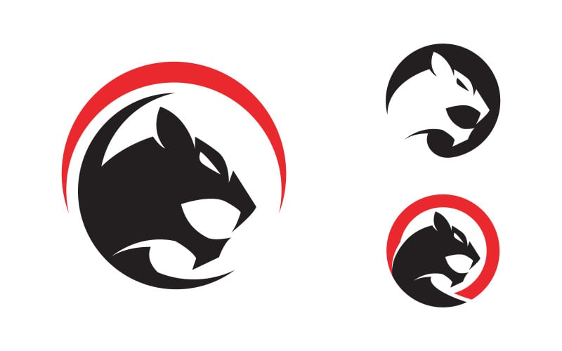 Puma 标志设计矢量插图设计模板 v.4