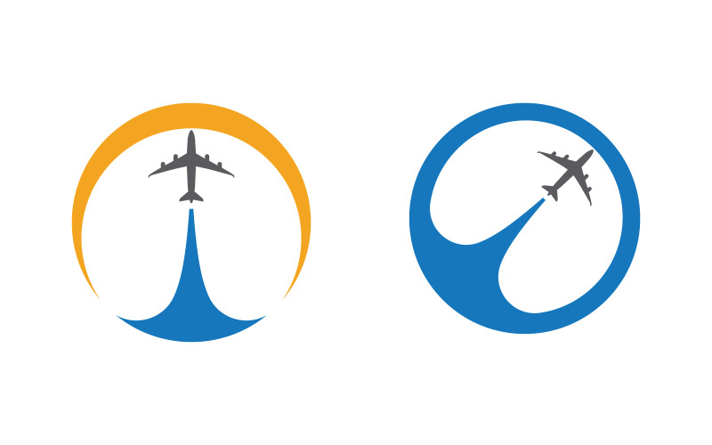 Vliegtuigtour en reislogo Vector pictogram ontwerp illustratie v.14