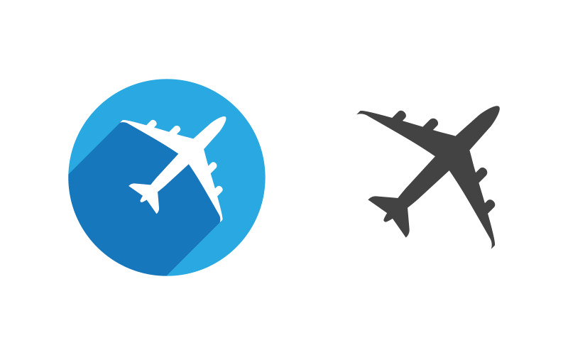 Vliegtuigtour en reislogo Vector pictogram ontwerp illustratie v.8