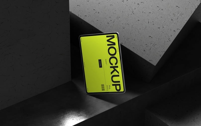 Modern Yüzen Tablet Maketi Şablonu