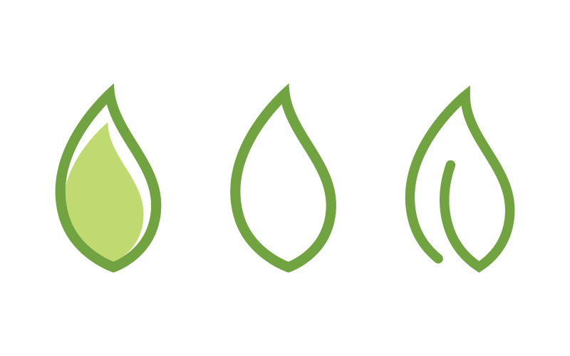 Nature feuille écologie concept végétalien illustration de logo modèle v.26