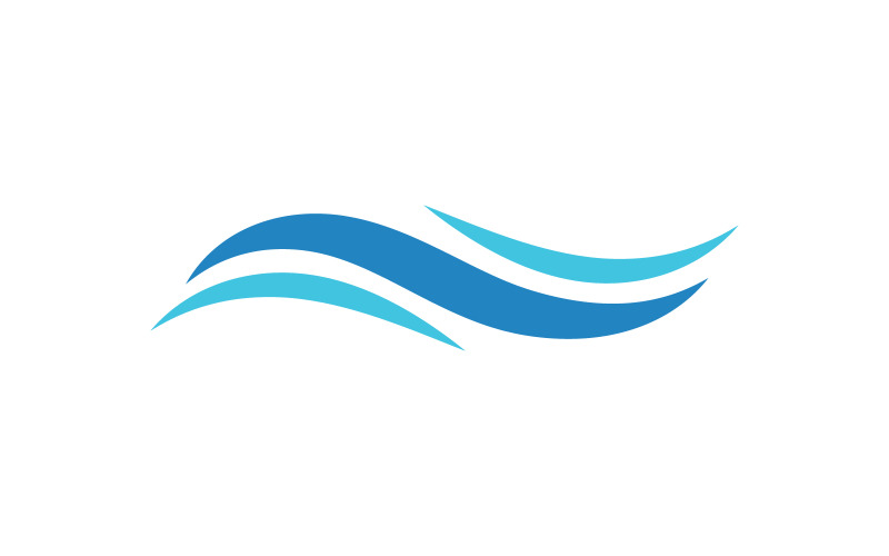 Natuur Water golf icoon Logo vector illustratie ontwerp v.11