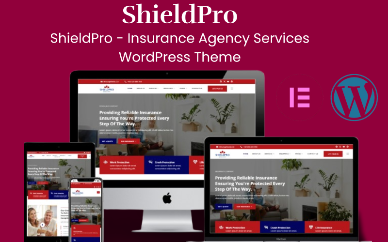 ShieldPro - Försäkringsbyråtjänster WordPress-tema