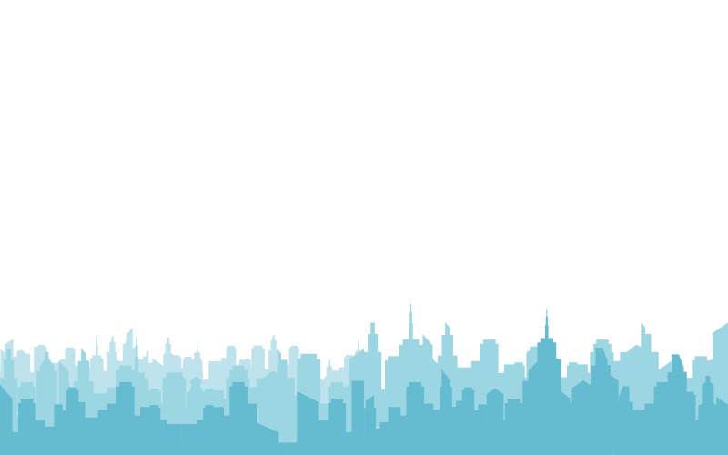 Stadssilhuett bakgrund vektorillustration design v.3