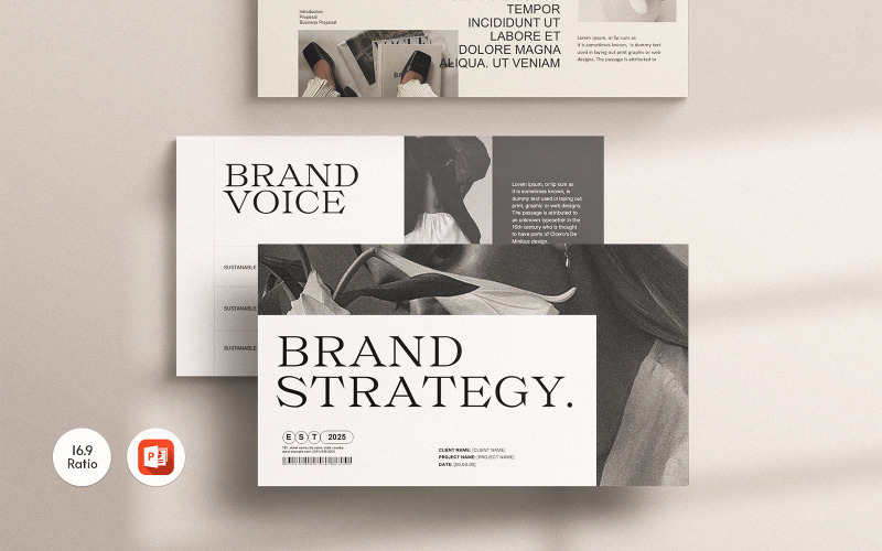 Brand Strategy PowerPoint Presentation Template Design