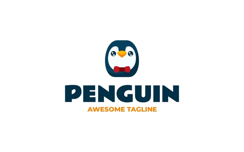 Penguin Simple Mascot Logo 74