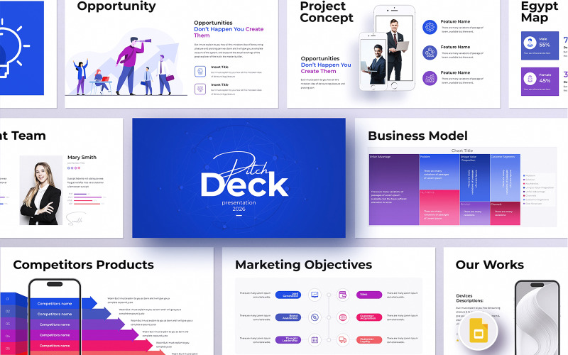 投资者推介平台 Google 幻灯片演示