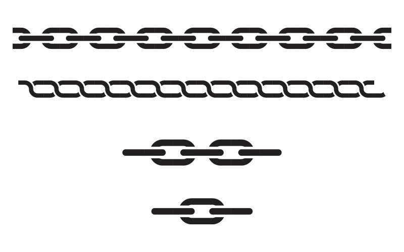Bedrijfsabstracte eenheidsketenillustratieontwerpsjabloon v.1