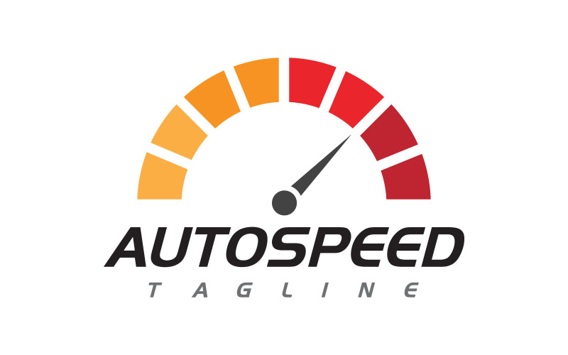 Icona del tachimetro Race Sport per il design dell'illustrazione del logo dell'auto v.2