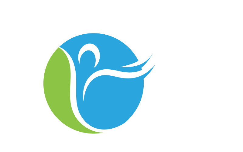 Illustration vectorielle de logo de personnes en bonne santé v.11