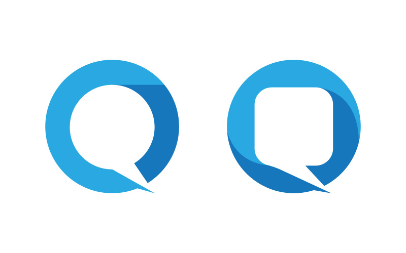 Pictogram voor spraakballonbericht Logo sjabloonontwerp v.1