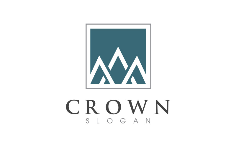 Princess Crown of king logotyp mall vektor ikon v.9
