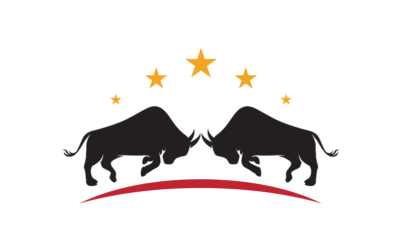 Buffalo Logo vektorové ikony ilustrace šablona návrhu v.2