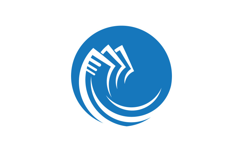Ikona finansów biznesowych Logo projektu ilustracja v.6