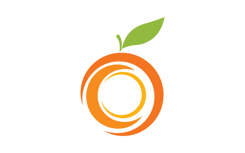 Ontwerp van een logo voor een vers sinaasappelsap Vector-pictogramillustratie v.1