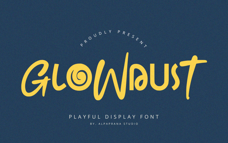 Glowdust — игривый шрифт для отображения