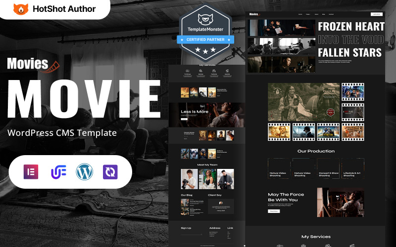 电影 - 电影和电影工作室 WordPress Elementor 主题