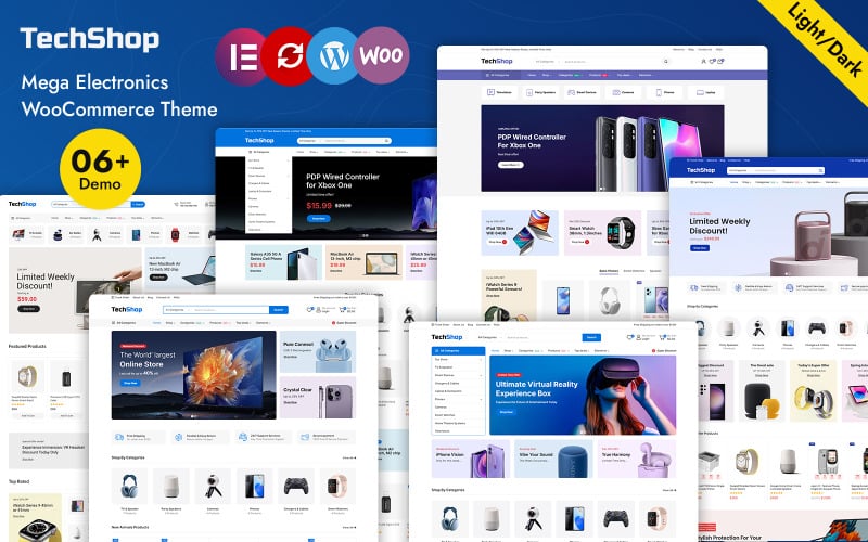 TechShop - Elektronik TechStore WooCommerce WordPress-tema