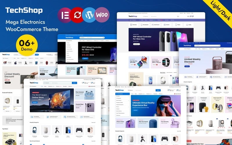 TechShop - Tema WordPress WooCommerce TechStore para eletrônicos