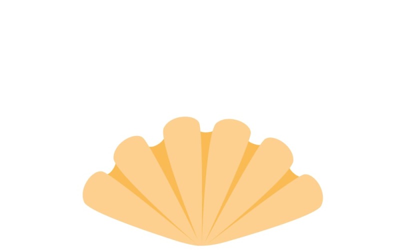 Abstrakcyjna ikona logo fala muszla biznes korporacyjny