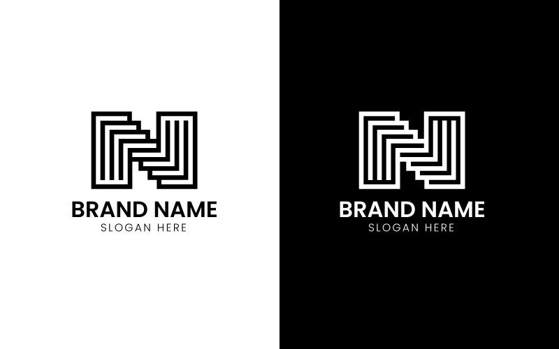 Логотип компании Letter N line-807