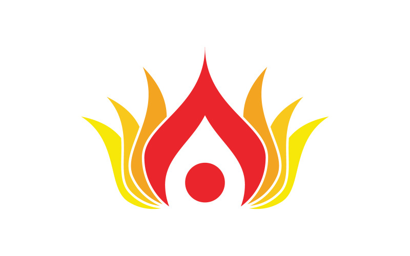 Lotusbloem vector pictogram ontwerp sjabloon illustratie v.13