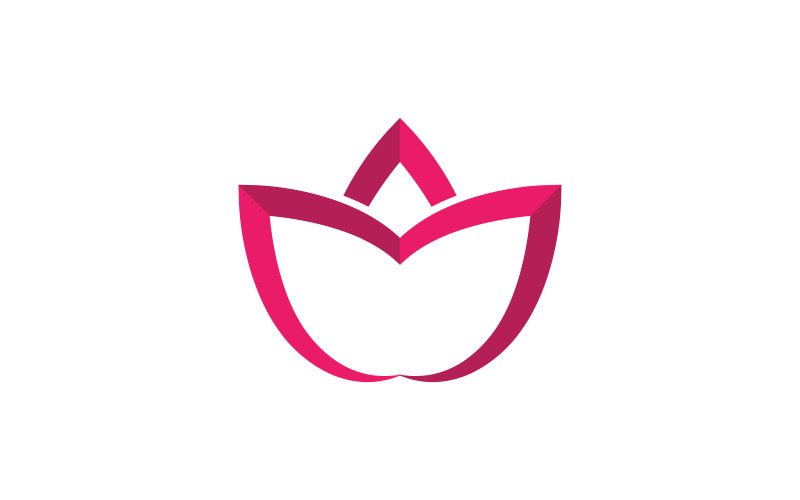 Lotusbloem vector pictogram ontwerp sjabloon illustratie v.9