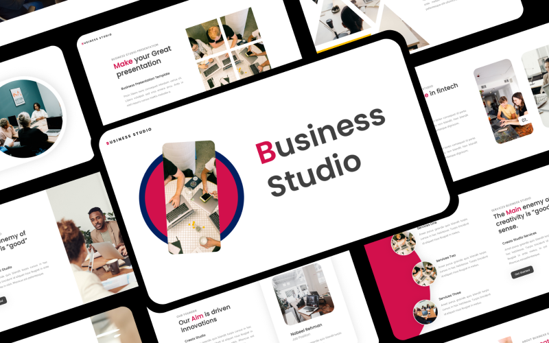Studio - Présentation Powerpoint SAAS et UI