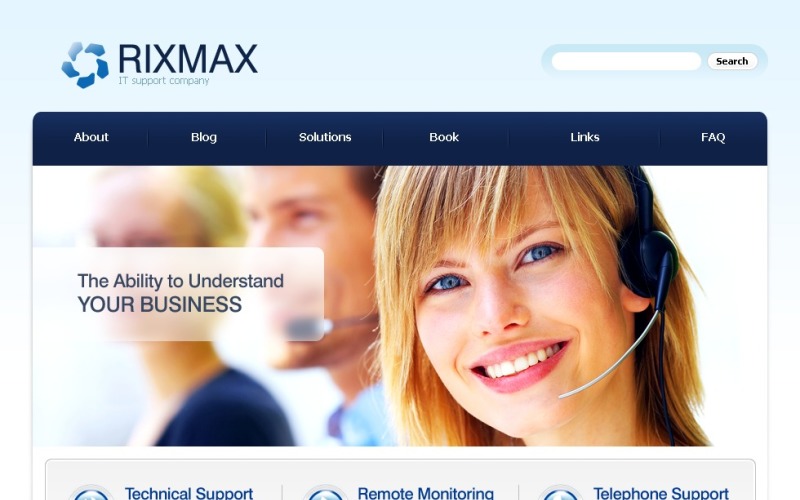 Template PSD #50254 per Un Sito di IT