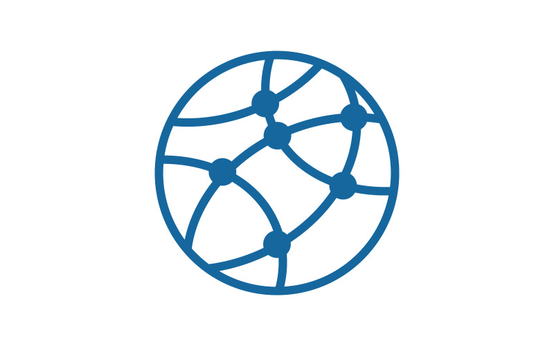 Wire World Logo Template vector icon illustration v.6