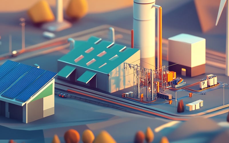 Design továrny na udržitelnou energii
