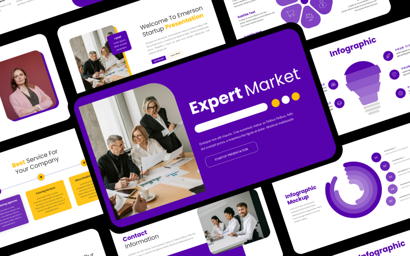 Expert - Présentation PowerPoint de démarrage | Business Deck