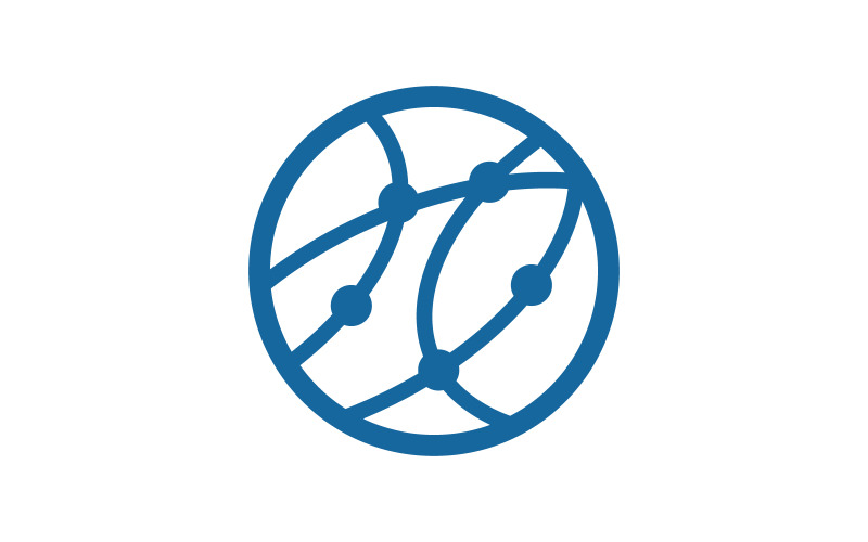Wire World Logo-Vorlage, Vektorsymbol-Illustration v.12