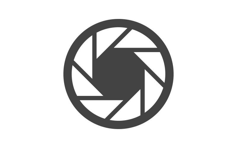 Camera Lens focus pictogram vector illustratie ontwerp sjabloon v.8