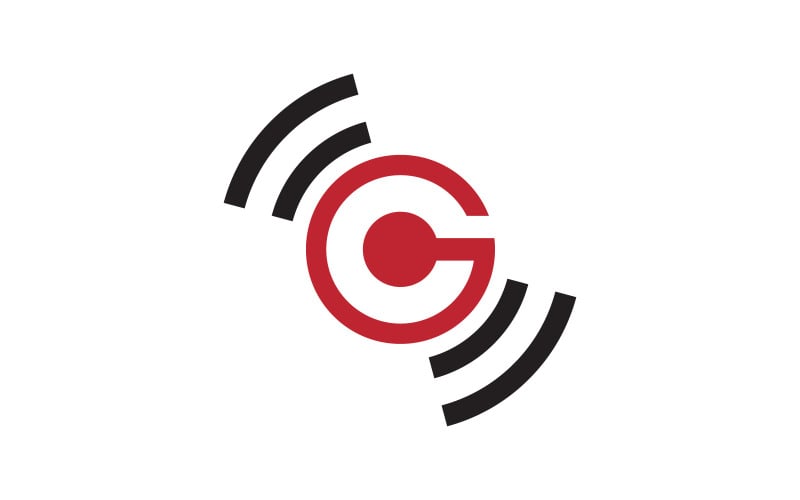 Głośnik Fale dźwiękowe wektor logo ilustracja projekt v.7