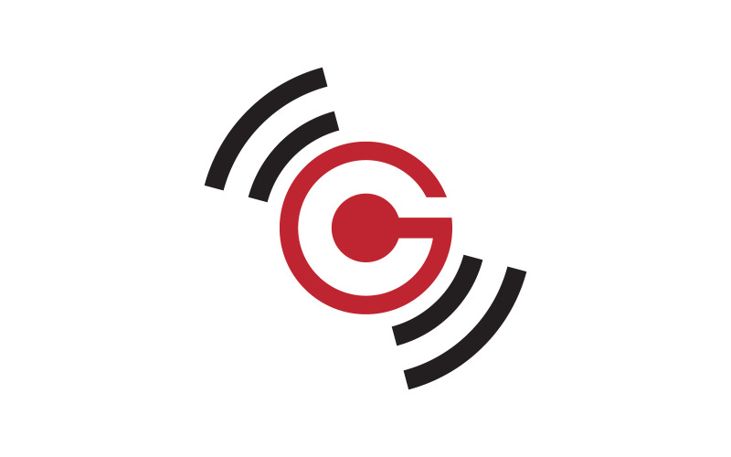 Speaker Onde sonore Logo vettoriale Illustrazione Design v.7