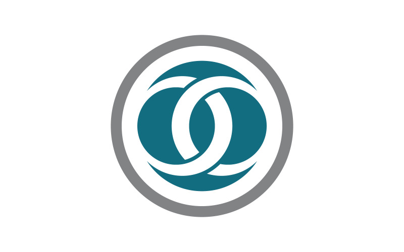 Gekoppeld logo Bedrijfslogo bedrijfsillustratieontwerp v.5