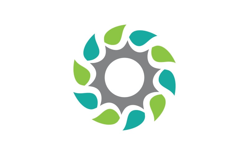 Modello di progettazione del logo della comunità sociale del gruppo di persone v.38