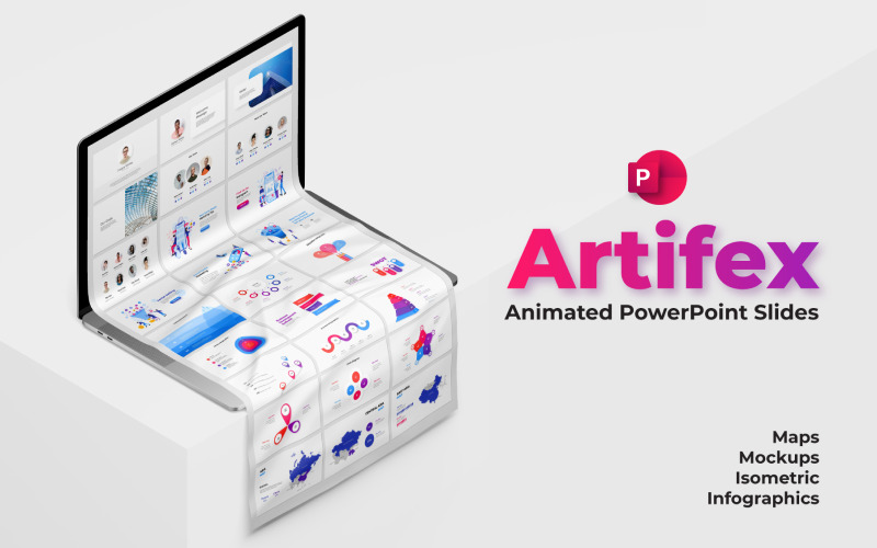 PowerPoint 动画信息图表模板