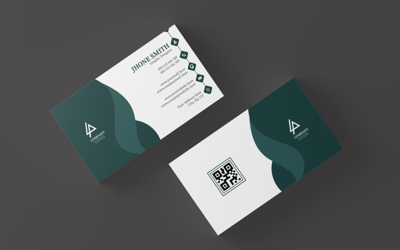 Modèle de carte de visite simple et moderne. Design « GRATUIT »