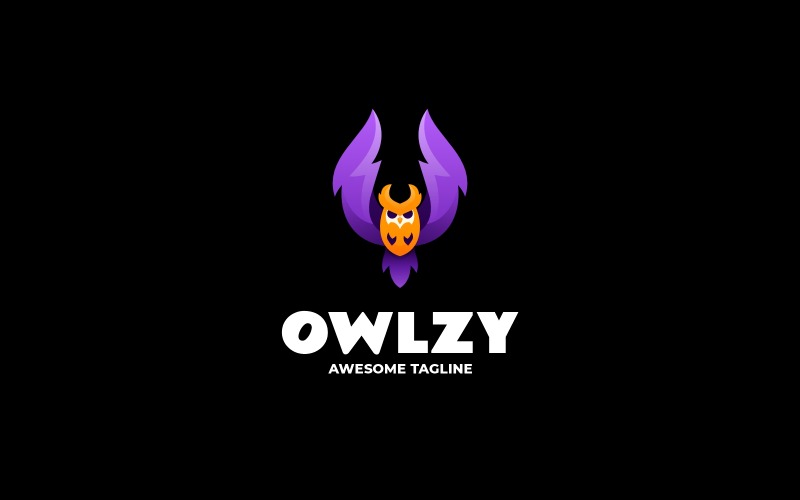 Owlzy Gradient Kleurrijk Logo