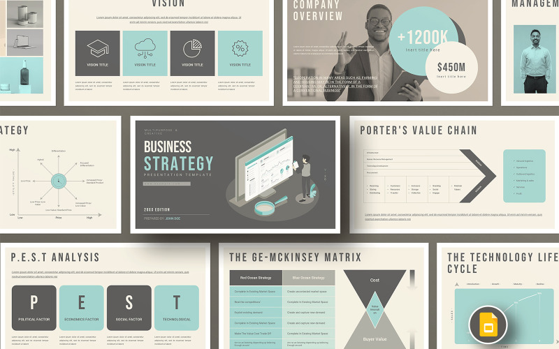 Presentazione di Google Slides sulla strategia aziendale