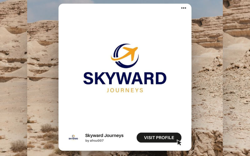 Шаблон логотипа Airplane Travel | Идеально подходит для туристических агентств и туров