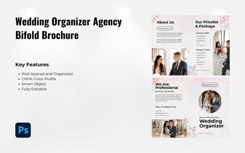 Wedding Organizer Agency Bifold Brochure