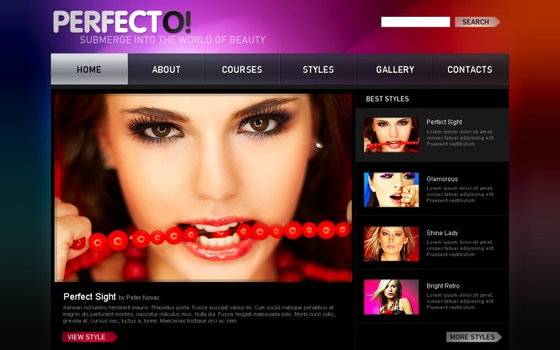 Beauty Salon PSD Template