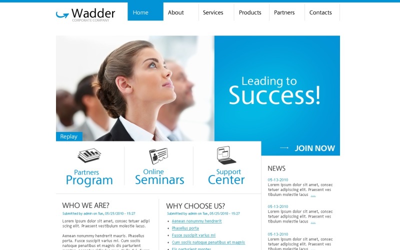 PSD Template over Adviesbureau №50341