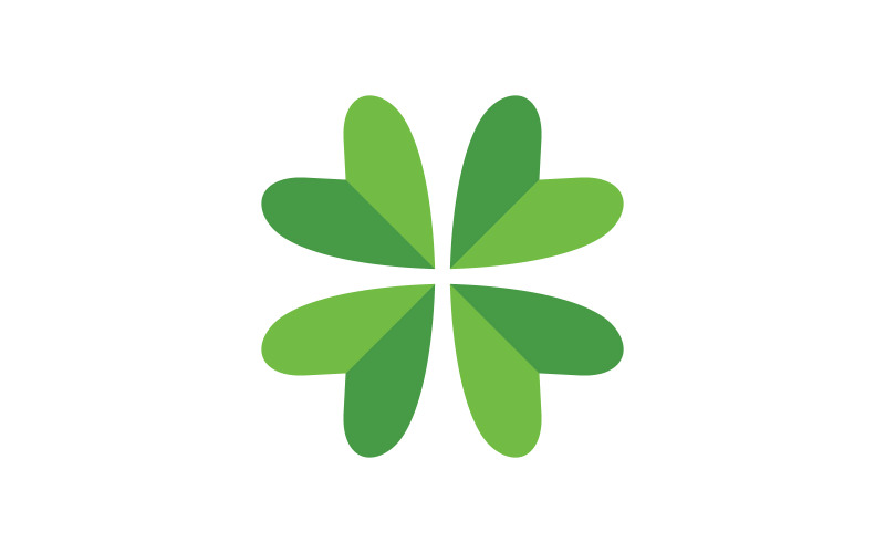 Klaverblad pictogram illustratie Logo sjabloonontwerp v.30