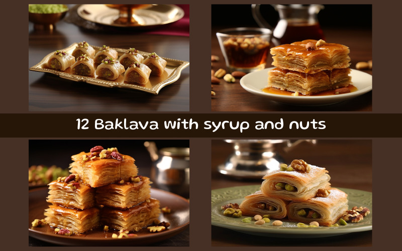 Baklava med sirap och nötter