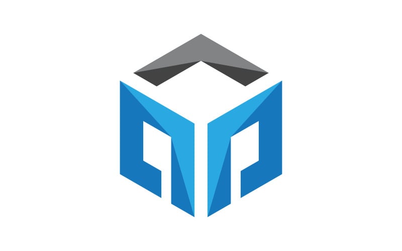 E Logo Hexagon illustration Icon Vector Template v.1