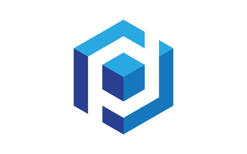 P Logo Hexagon ilustração Ícone Vector Template v.4